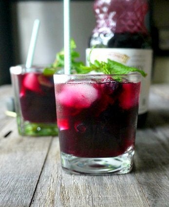 Blueberry Maple Mojito Mocktail