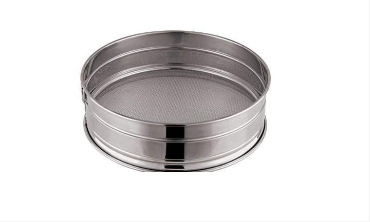 Candace Nelson uses this drum sieve to sift powdered sugar.