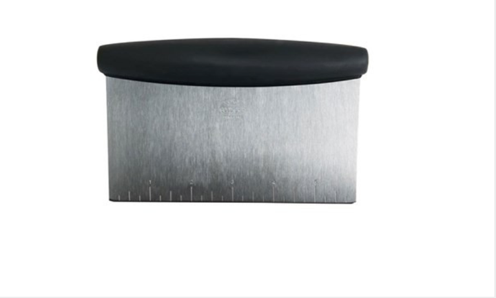 Kelly Fields uses a bench scraper like <a href="https://www.amazon.com/OXO-Multi-purpose-Stainless-Scraper-Chopper/dp/B00004OCNJ?tag=thehuffingtop-20&ascsubtag=5cd47363e4b0796a95d87d7e%2C-1%2C-1%2Cd%2C0%2C0%2Chp-fil-am%3D0%2C0%3A0%2C0%2C0%2C0" target="_blank" role="link" data-amazon-link="true" class=" js-entry-link cet-external-link" data-vars-item-name="this one from OXO" data-vars-item-type="text" data-vars-unit-name="5cd47363e4b0796a95d87d7e" data-vars-unit-type="buzz_body" data-vars-target-content-id="https://www.amazon.com/OXO-Multi-purpose-Stainless-Scraper-Chopper/dp/B00004OCNJ?tag=thehuffingtop-20&ascsubtag=5cd47363e4b0796a95d87d7e%2C-1%2C-1%2Cd%2C0%2C0%2Chp-fil-am%3D0%2C0%3A0%2C0%2C0%2C0" data-vars-target-content-type="url" data-vars-type="web_external_link" data-vars-subunit-name="article_body" data-vars-subunit-type="component" data-vars-position-in-subunit="13">this one from OXO</a>.