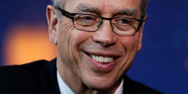 Joe Oliver, Canada's natural resources minister, smiles following an interview during the 2014 IHS CERAWeek conference in Houston, Texas, U.S., on Tuesday, March 4, 2014. IHS CERAWeek is a gathering of senior energy decision-makers from around the world to focus on the accelerating pace of change in energy markets, technologies, geopolitics, and the emerging playing field. Photographer: Aaron M. Sprecher/Bloomberg via Getty Images