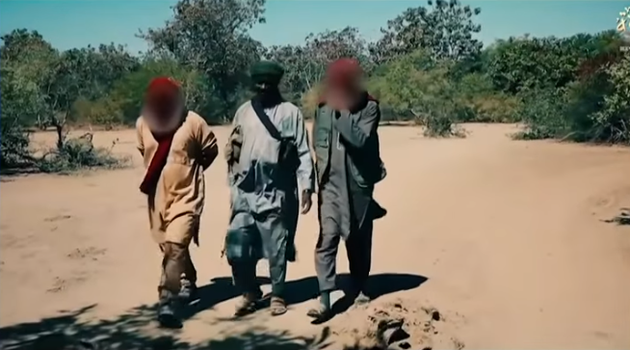 Extrait d'une vidéo de propagande de l'organisation terroriste Katiba Macina publiée fin...