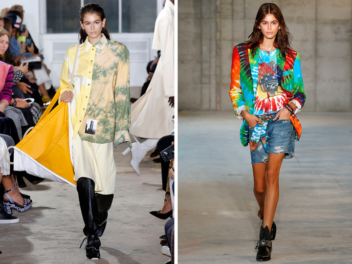 Left: Proenza Schouler spring/summer 2019; right: R13 spring/summer 2019