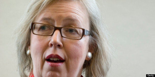 may - 04/02/07 - TORONTO, ONTARIO - Green Party leader, Elizabeth May at Toronto Star Editoral Board. (Photo by Rick Madonik/Toronto Star via Getty Images)