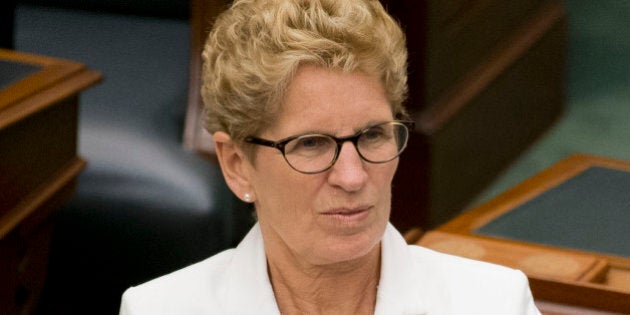 TORONTO, ON - JULY 3: Toronto, On- July 3, 2014Premier Kathleen Wynne applauded the Speech from the Throne at the Ontario Legislature Thursday afternoon. (Lucas Oleniuk/Toronto Star via Getty Images)