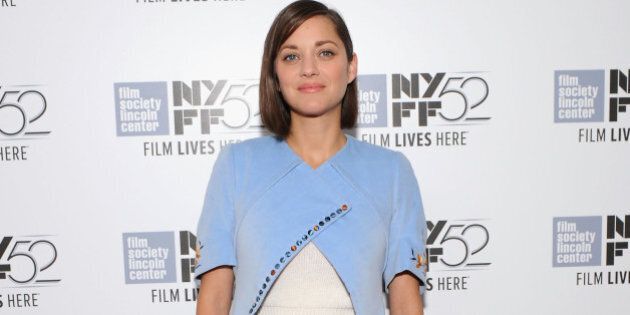 NEW YORK, NY - OCTOBER 05: Actress Marion Cotillard attends the 'Time Out Of Mind' premiere during the 52nd New York Film Festival at Alice Tully Hall on October 5, 2014 in New York City. (Photo by Andrew Toth/WireImage)