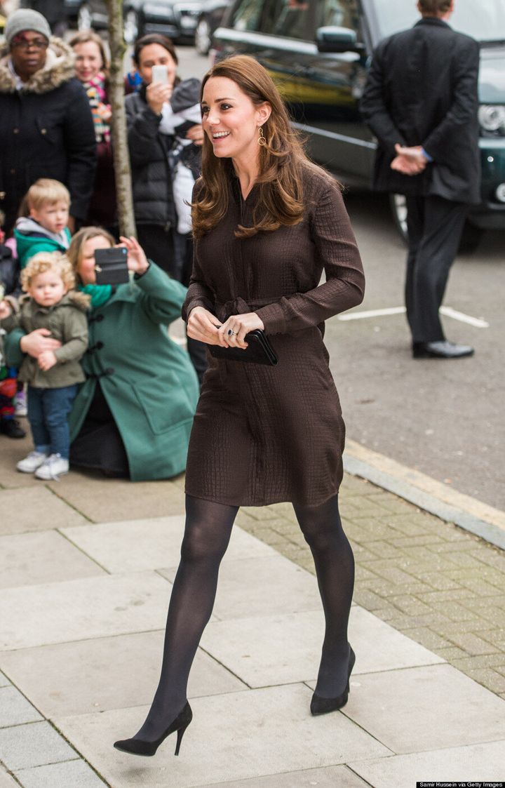Kate Middleton Takes A Fashion Risk In Crocodile Print Dress | HuffPost ...