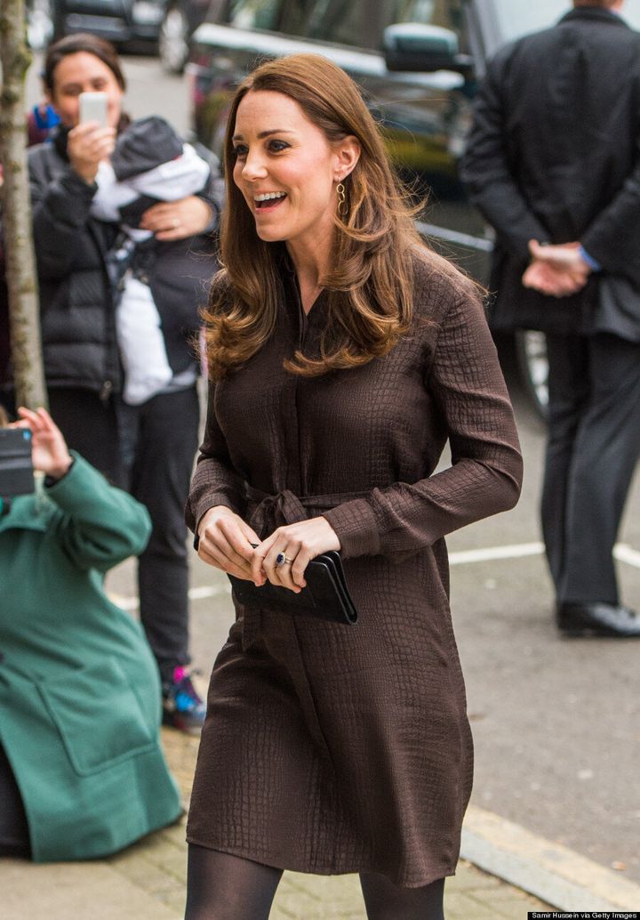 Kate Middleton Takes A Fashion Risk In Crocodile Print Dress | HuffPost ...