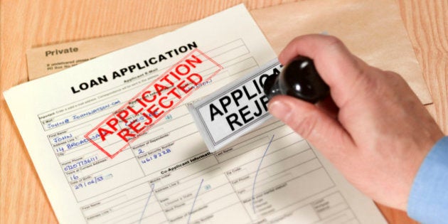 Loan application rejected