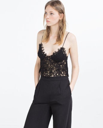 Zara Guipure Lace Top