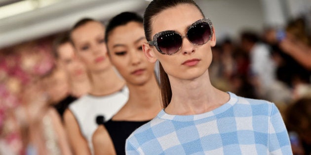 NEW YORK, NY - SEPTEMBER 09: Models walk the runway at the Oscar De La Renta fashion show during Mercedes-Benz Fashion Week Spring 2015 on September 9, 2014 in New York City. (Photo by Slaven Vlasic/Getty Images)