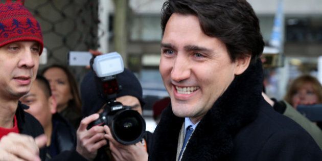 TORONTO, ON - JANUARY 13: Canadian Prime Minister Justin Trudeau Visits Toronto City Hall at Toronto City Hall on January 13, 2016 in Toronto, Canada. (Photo by Isaiah Trickey/FilmMagic)