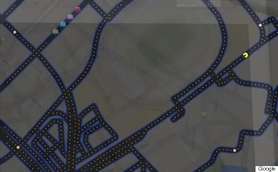 Run from Ghosts in Real Cemeteries with Google Maps Pac-Man