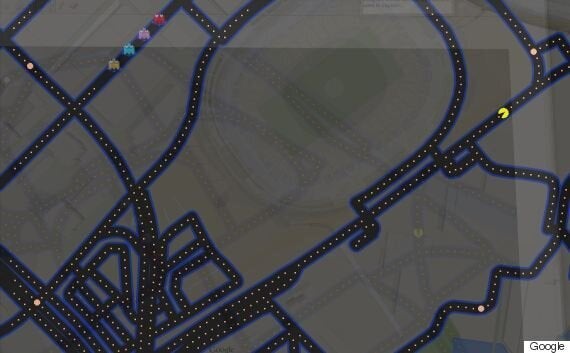 Google Maps transforms streets into giant Pac-Man game