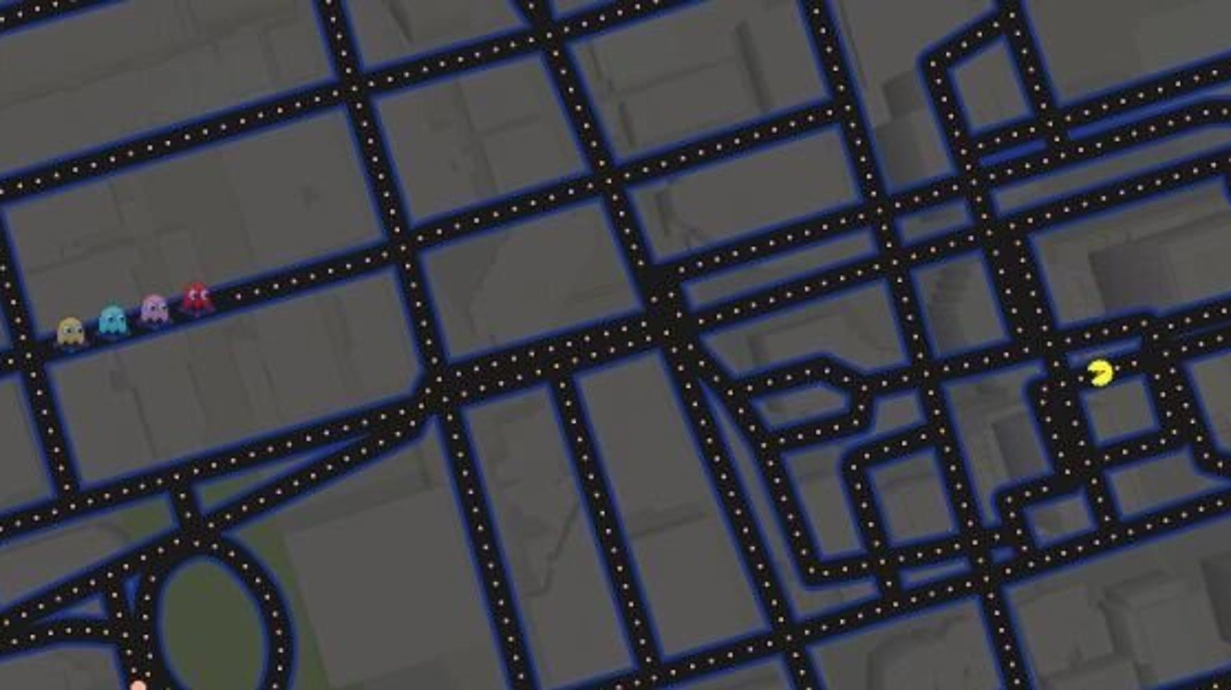 Run from Ghosts in Real Cemeteries with Google Maps Pac-Man