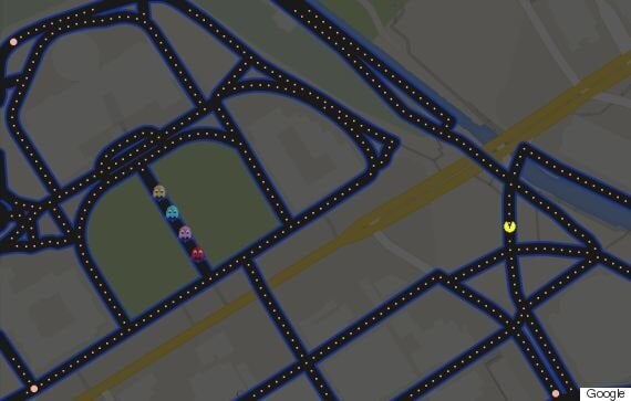 Run from Ghosts in Real Cemeteries with Google Maps Pac-Man