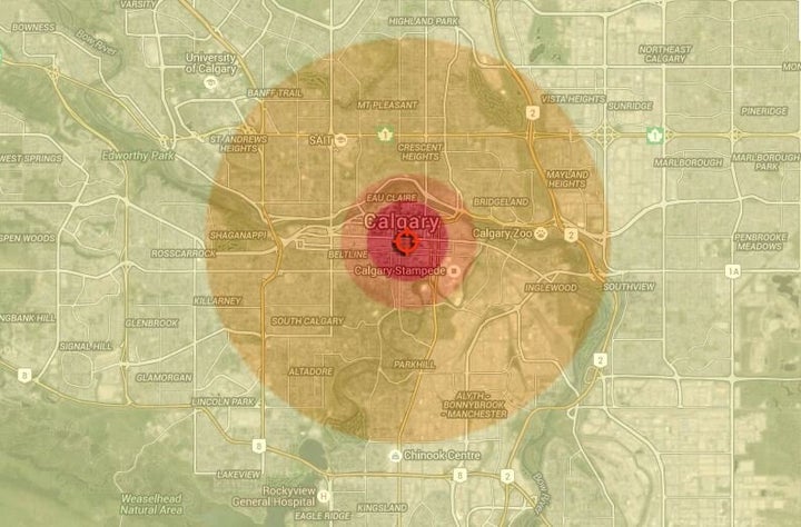 Hiroshima Bomb Visualization Tool Shows Reach Of Devastating Device On Your Own City  HuffPost News