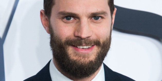 LONDON, ENGLAND - FEBRUARY 12: Jamie Dornan attends the UK Premiere of 'Fifty Shades Of Grey' at Odeon Leicester Square on February 12, 2015 in London, England. (Photo by Samir Hussein/WireImage)