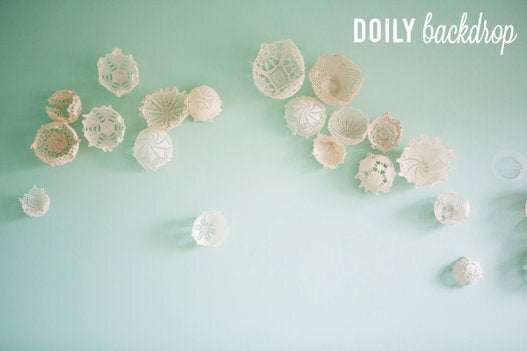 Use Doilies To Make A Backdrop