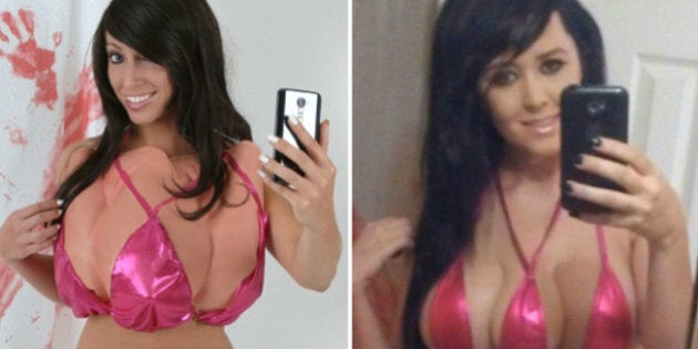 Woman has plastic surgery to add a third breast to her chest