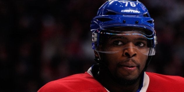 MONTREAL, QC - FEBRUARY 2: P.K. Subban #76 of the Montreal Canadiens skates during the NHL game against the Winnipeg Jets at the Bell Centre on February 2, 2014 in Montreal, Quebec, Canada. The Jets defeated the Canadiens 2-1. (Photo by Richard Wolowicz/Getty Images)