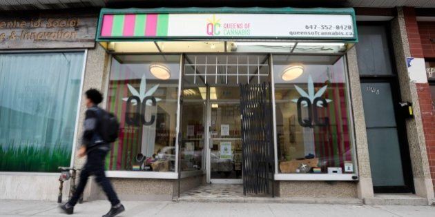TORONTO, ON - APRIL, 28 The Queens of Cannabis has been open for 2 months in the Bloor and Ossington area and is one of the dozens of medical pot dispensaries that has caught Toronto off-guard. (Richard Lautens/Toronto Star via Getty Images)