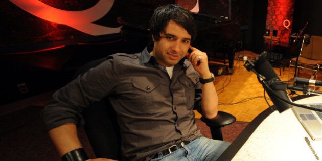 May0609RE17156131.Photos of CBC's Jian Ghomeshi at CBC in his office and in his studio as well as portrait.Note.Sunday profile.Rick Eglinton Toronto Star. (Photo by Rick Eglinton/Toronto Star via Getty Images)