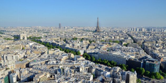 Aerial viev of Paris