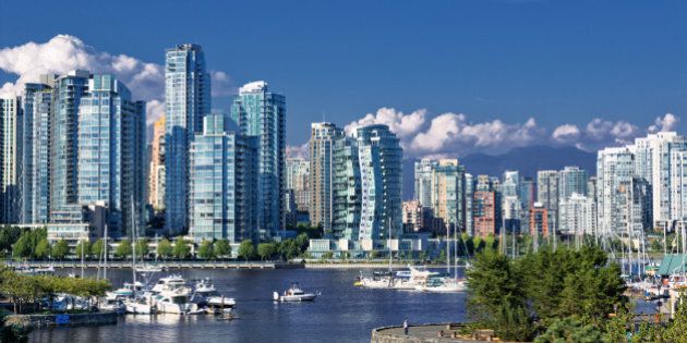 Buildings in False Creek in Vancouver.