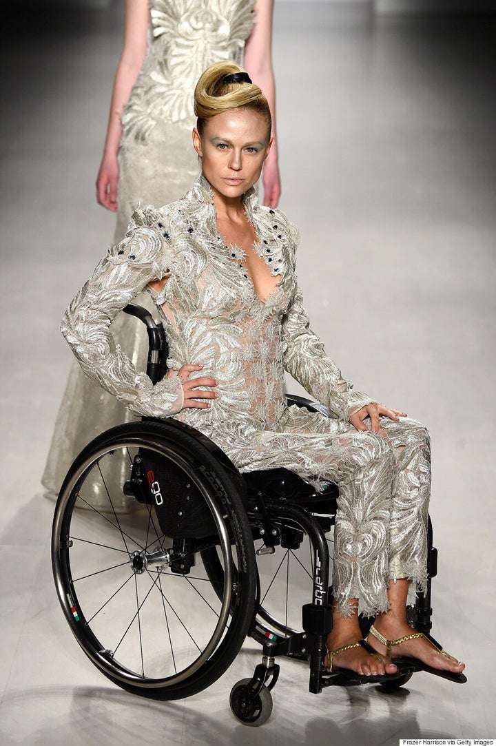 Disabled Models Hit The Runway At New York Fashion Week Huffpost Style