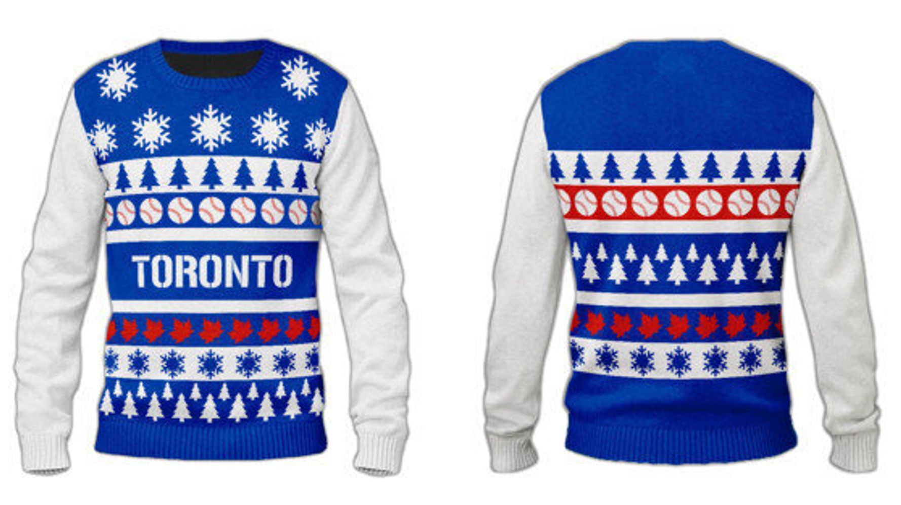 Blue jays hotsell ugly christmas sweater