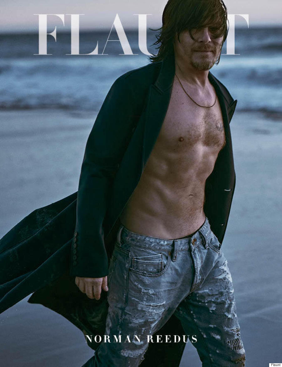 Norman Reedus Goes Shirtless For Flaunt Magazine HuffPost Canada   5cd5d75e24000058007111c8 