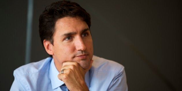 TORONTO, ON - OCTOBER 9: Liberal leader Justin Trudeau meets with the editorial board at the Toronto Star in Toronto. (Todd Korol/Toronto Star via Getty Images)