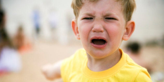 childish tantrums, tears and hysterics