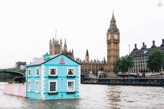The house is totally capable of floating, even with its front yard intact! (Oh hey there, Big Ben.)