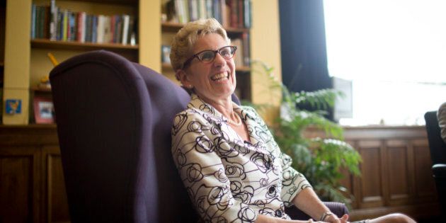 TORONTO , ON - JUNE 17: Premier Kathleen Wynne granted a private audience to The Star in her office after winning a majority government in the Ontario Provincial election. June 17, 2014
