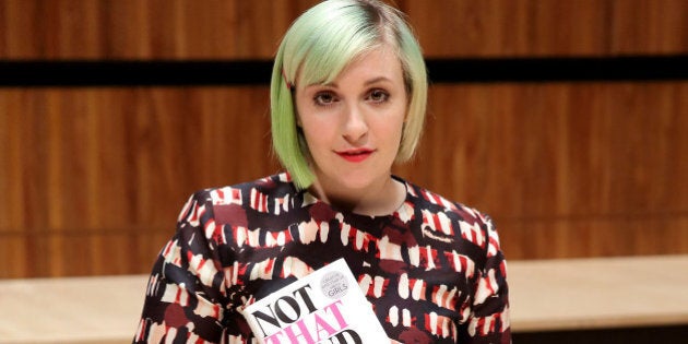 LONDON, ENGLAND - OCTOBER 31: Lena Dunham launches her book 'Not That Kind Of Girl' at the Southbank Centre's Royal Festival Hall on October 31, 2014 in London, England. (Photo by Mike Marsland/WireImage)
