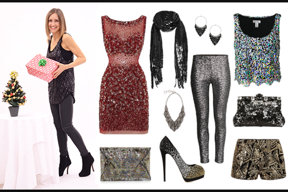 glitter themed outfit