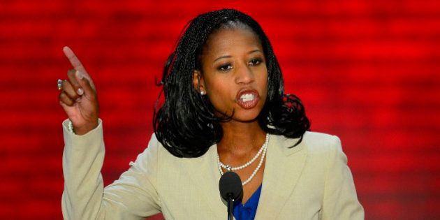 Mia Love, mayor of Saratoga Springs, Utah speaks on the second day of the Republican National Convention in Tampa, Florida, Tuesday, August 28, 2012. (Harry E. Walker/MCT via Getty Images)