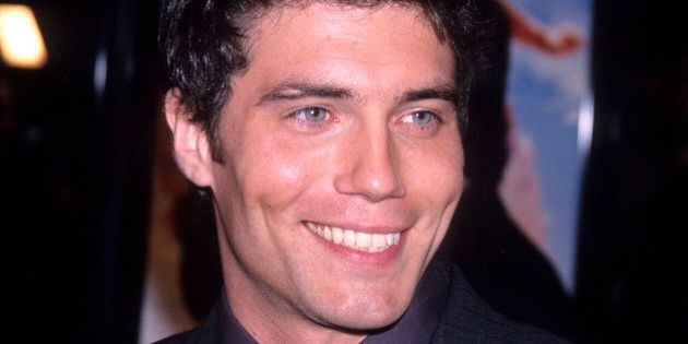 HOLLYWOOD, CA - FEBRUARY 11: Actor Anson Mount attends the 'Crossroads' Hollywood Premiere on February 11, 2002 at the Grauman's Chinese Theatre in Hollywood, California. (Photo by Ron Galella, Ltd./WireImage)