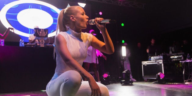 PARK CITY, UT - JANUARY 24: Iggy Azalea performs on stage at Park City Live during the 2015 Sundance Film Festival at Park City Live! on January 24, 2015 in Park City, Utah. (Photo by Mat Hayward/Getty Images)