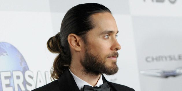 BEVERLY HILLS, CA - JANUARY 12: Musician Jared Leto attends the Universal, NBC, Focus Features, E! sponsored by Chrysler viewing and after party with Gold Meets Golden held at The Beverly Hilton Hotel on January 12, 2014 in Beverly Hills, California. (Photo by Angela Weiss/Getty Images for NBCUniversal)