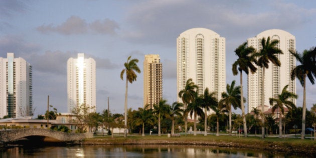 view of residential towers in Sunny Isles, FL