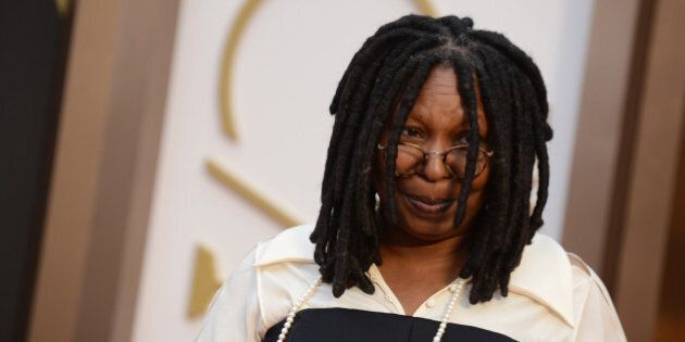 Whoopi Goldberg arrives at the Oscars on Sunday, March 2, 2014, at the Dolby Theatre in Los Angeles. (Photo by Jordan Strauss/Invision/AP)