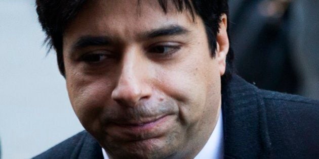 TORONTO, ON - FEBRUARY 1 Jian Ghomeshi arrives at court during the first day of his trail in Toronto, Ontario. (Todd Korol/Toronto Star via Getty Images)