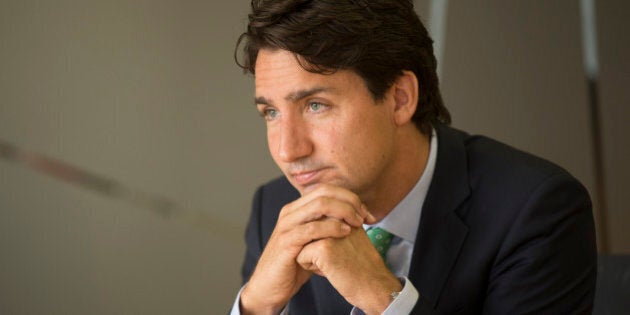 TORONTO, ON - JUNE 25: Liberal leader Justin Trudeau visited the Toronto Star to speak with the editorial board. (Bernard Weil/Toronto Star via Getty Images)