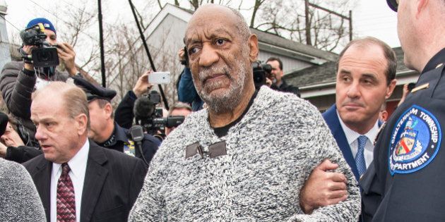 ELKINS PARK, PA - DECEMBER 30: Comedian Bill Cosby is seen leaving on December 30, 2015 at the District Court in Elkins Park, Pennsylvania. Cosby has been charged for aggravated indecent assault for a 2004 incident involving Temple University employee Andrea Constand. (Photo by Gilbert Carrasquillo/WireImage)