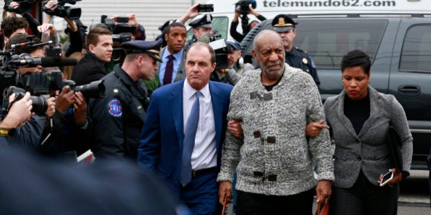 Bill Cosby is arraigned at Montgomery County District Court in Cheltenham, Pa., on Wednesday, Dec. 30, 2015. (David Swanson/Philadelphia Inquirer/TNS via Getty Images)