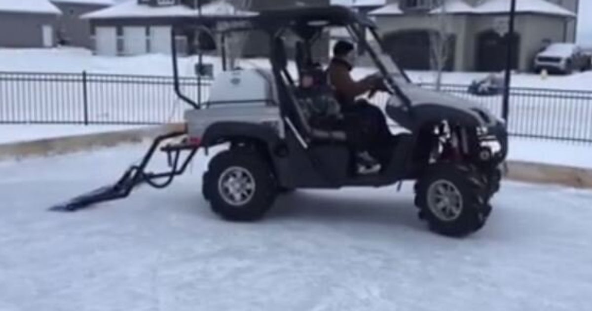 Dads Build Diy Zamboni For Grande Prairie Neighbourhood Ice Rink