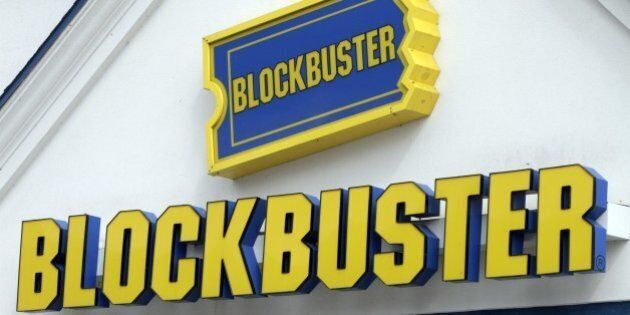 A Blockbuster sign on a store is seen in Barre, Vt., Wednesday, Sept. 22, 2010. Troubled video-rental chain Blockbuster Inc. filed for Chapter 11 bankruptcy protection, and said Thursday, Sept. 23, it plans to keep stores and kiosks open as it reorganizes. (AP Photo/Toby Talbot)