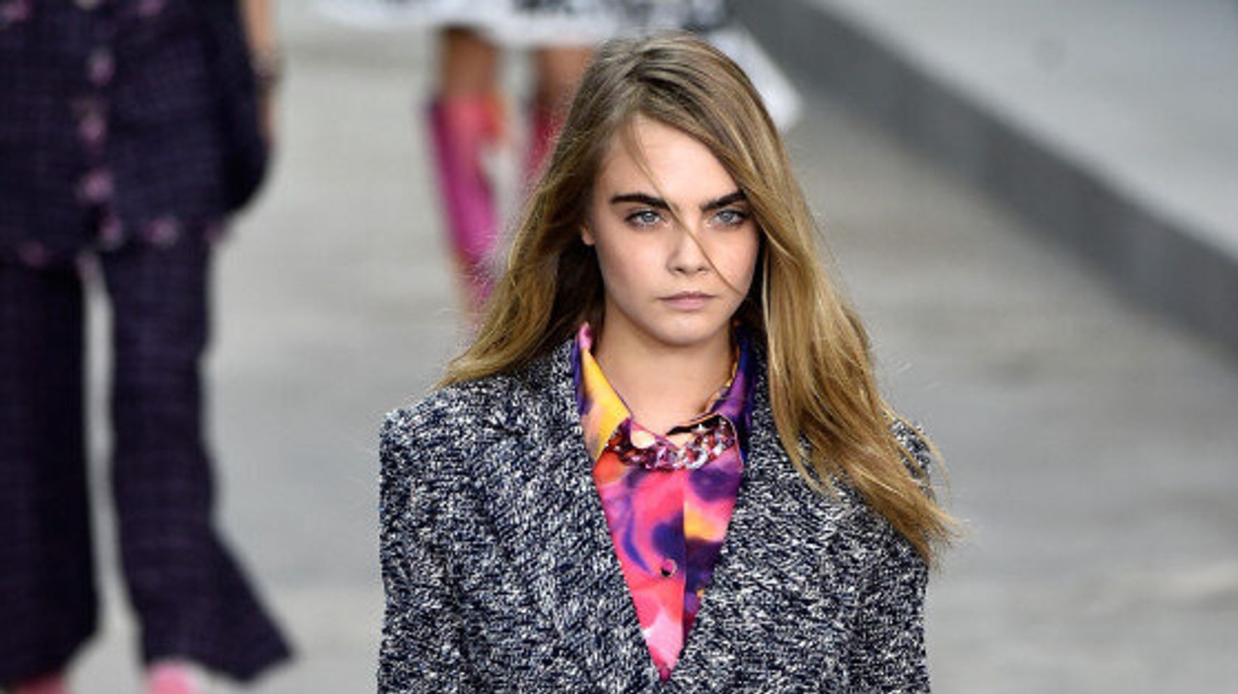 Cara Delevingne is ethereal in wedding dress at Chanel show in Paris